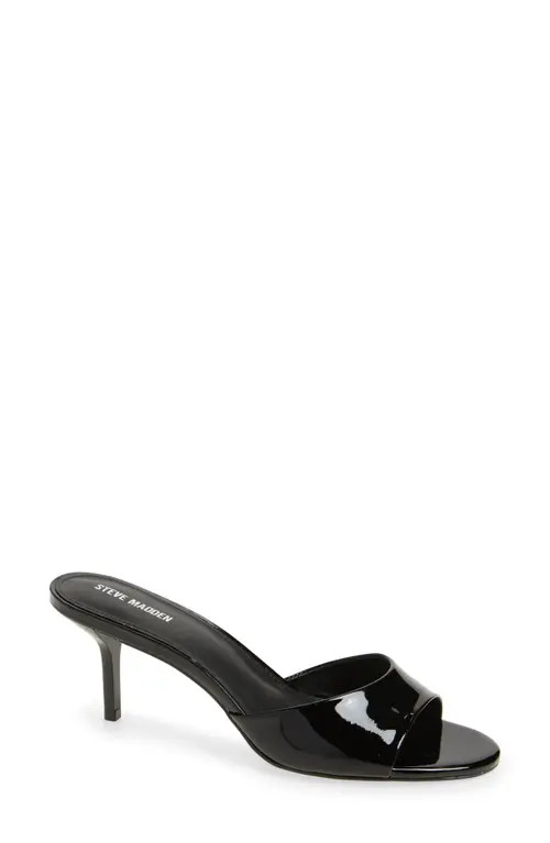 Steve Madden Kendrix Sandal in Black Leather at Nordstrom, Size 5 | Nordstrom