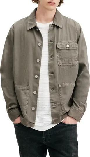 AllSaints Nevis Cotton Twill Chore Jacket | Nordstrom | Nordstrom