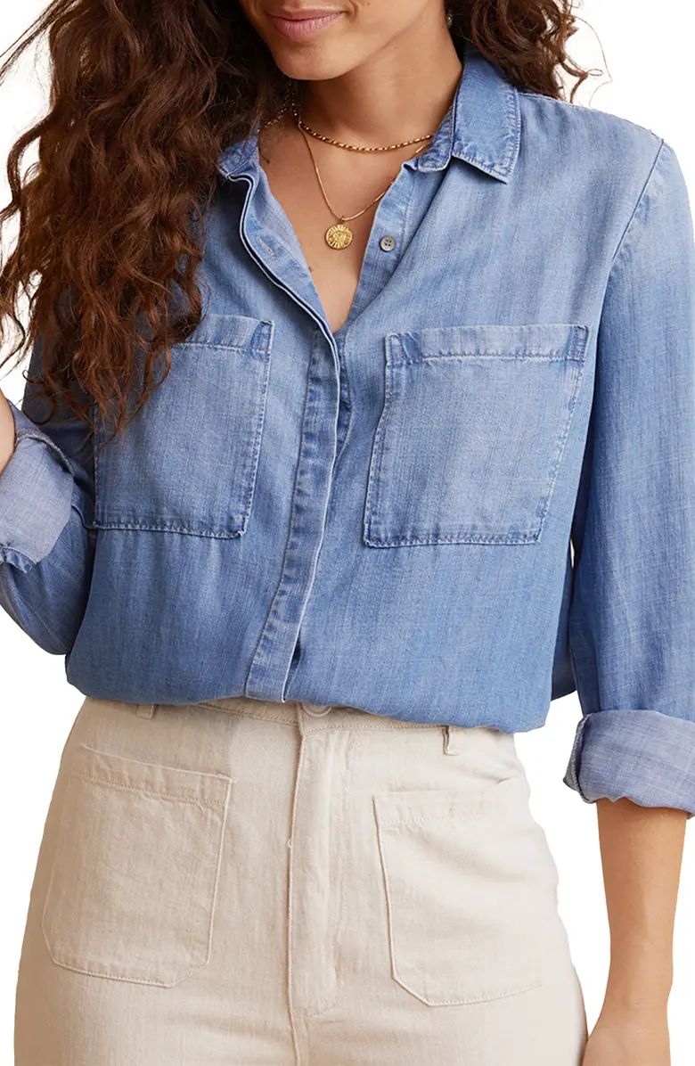 Bella Dahl Two Pocket Chambray Button-Up Shirt | Nordstrom | Nordstrom