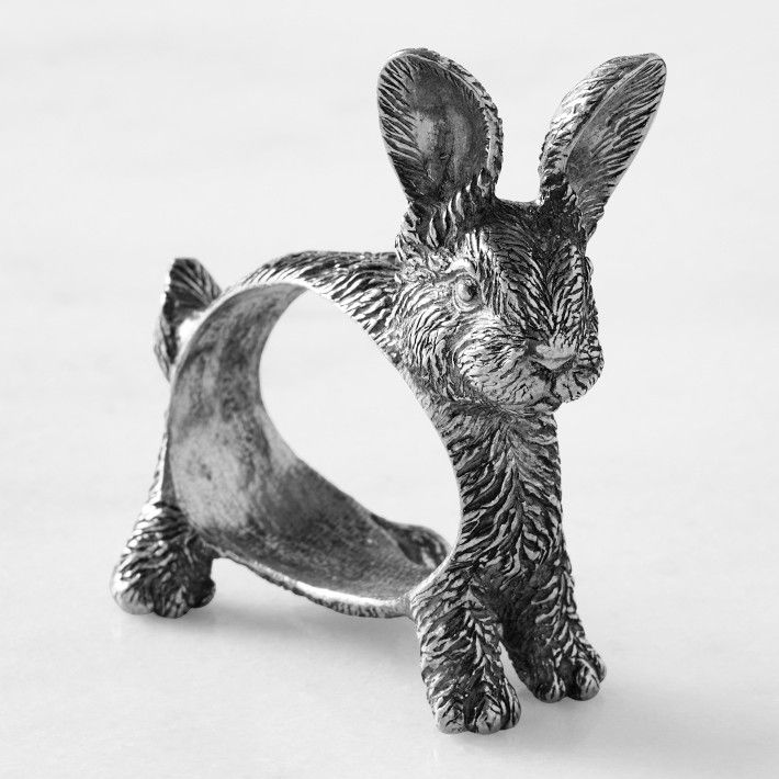 Figural Bunny Napkin Rings, Set of 4 | Williams-Sonoma