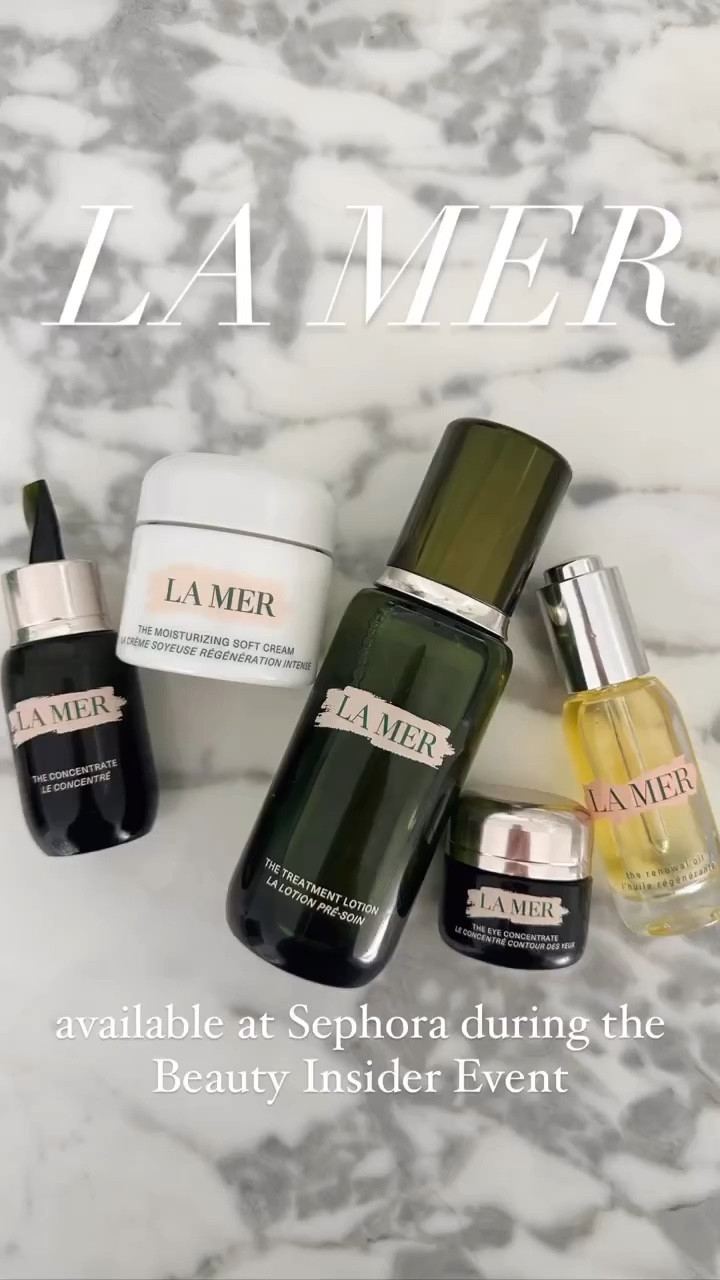 Morning Skincare Routine 🖤 Using my favorite @lamer skincare products available now at @Sephora during the Beauty Insider Event.

Featured Products:
The Treatment Lotion: liquid energy to flood the skin with hydration.
The Concentrate: Visibly stronger, smoothed, stabilized skin.
The Eye Concentrate: Reduces the look of dark circles and fine lines in 21 days.
The Moisturizing Soft Cream: Plumps, Firms, Visibly Smoothes skin. 

#LTKBeautySale #LTKunder100 #LTKbeauty