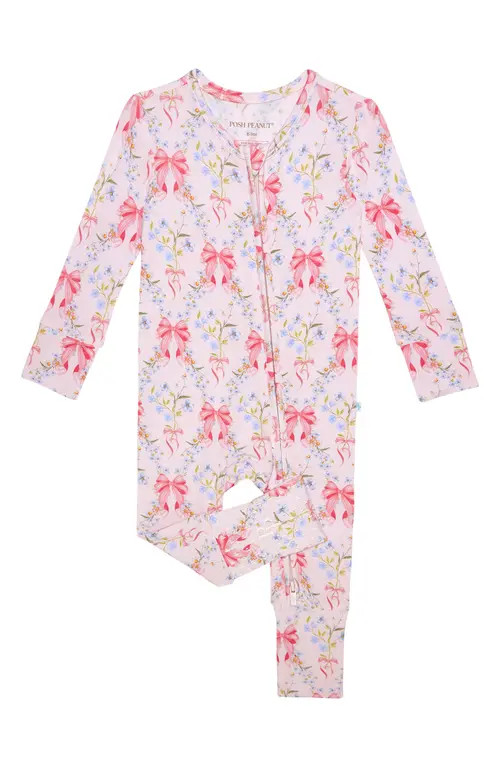 Posh Peanut Kids' Convertible Footie in Pink at Nordstrom, Size 12-18M | Nordstrom