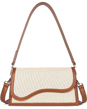 Telena Shoulder Bag for Women, Vegan Leather Women's Shoulder Purses Handbags with 2 Removable St... | Amazon (US)