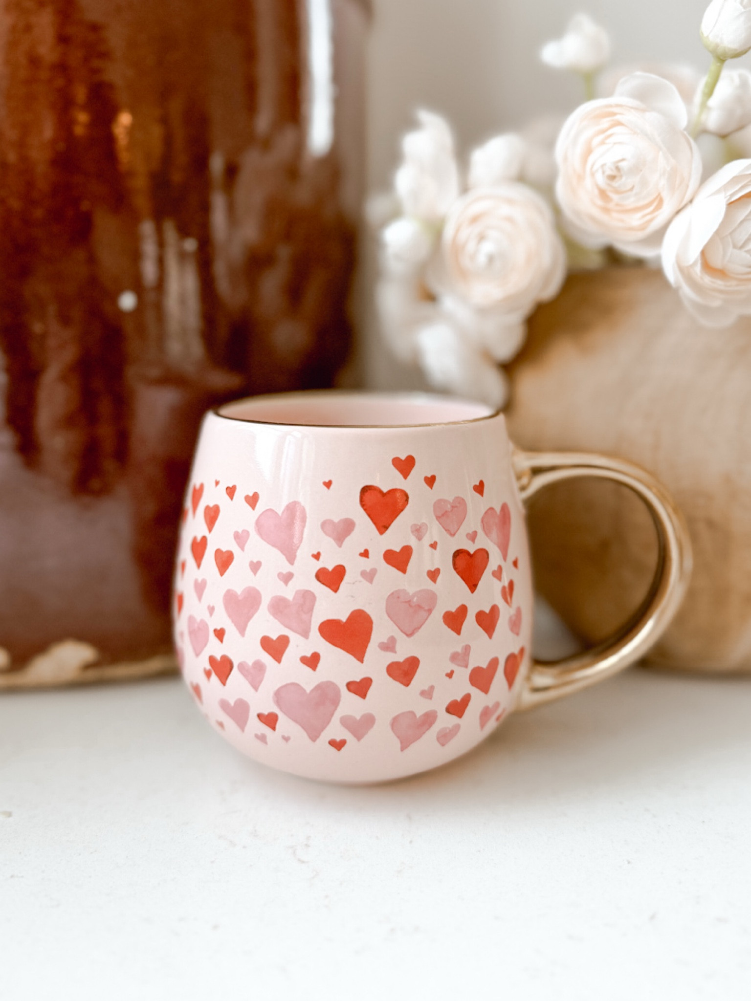 I grabbed this Thyme & Table Stoneware Hearts mug from @Walmart from Valentine’s Day, and it is so charming with its little hearts and gold handle. It’s also finally back in stock!! 

#LTKHome #LTKSeasonal