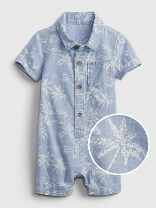 Baby Palm Tree Graphic Shorty One-Piece | Gap (US)