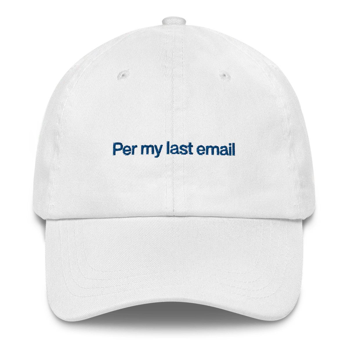 Per my last email Embroidered Hat | Polychrome Goods