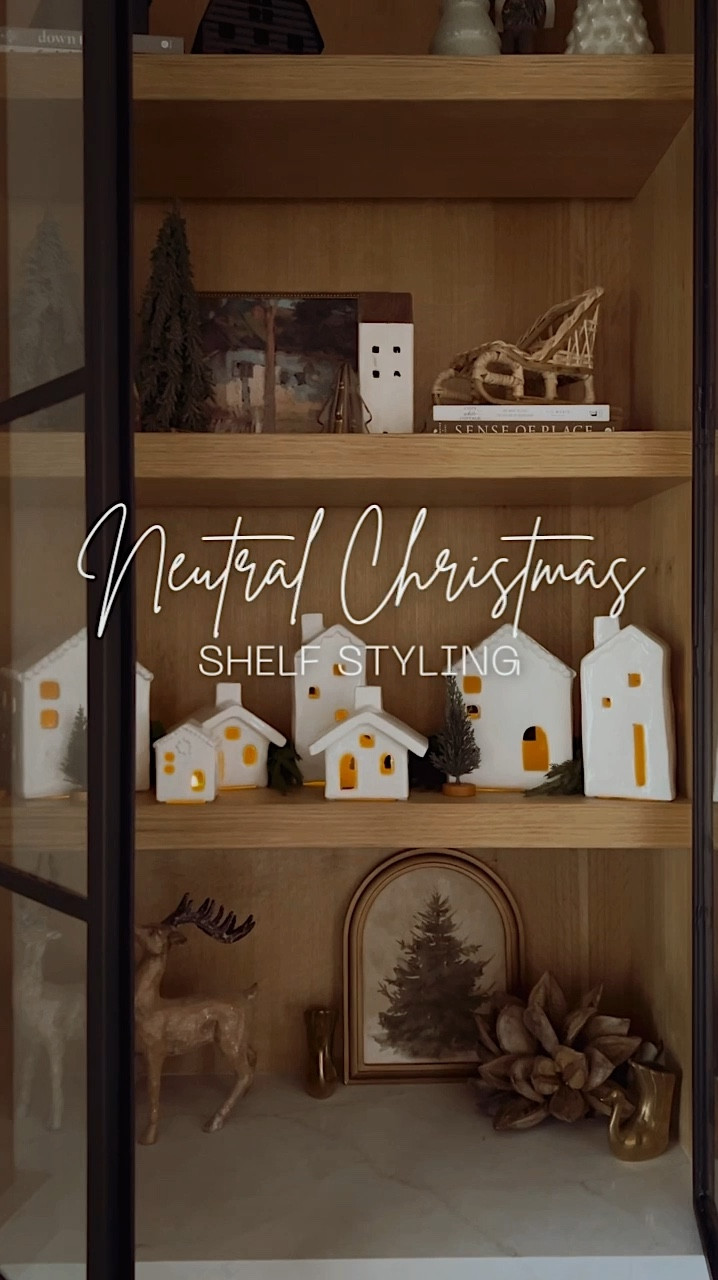 A view into my neutral Christmas shelves this year!! Love adding different animals and textures throughout! 

#LTKHome #LTKHoliday #LTKSeasonal