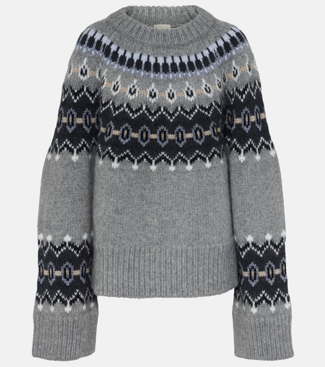 Halo intarsia cashmere and mohair sweater | Mytheresa (INTL)