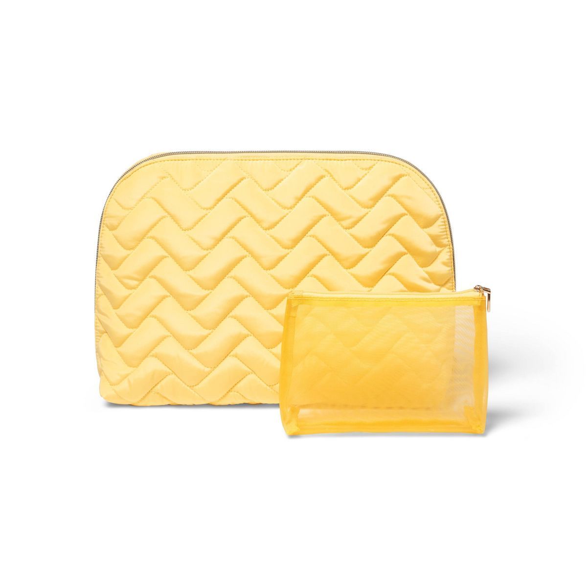 Sonia Kashuk™ Large Travel Makeup Pouch - Yellow Puffer | Target