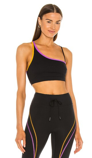 Strappy Asymmetrical Bra in Black | Revolve Clothing (Global)