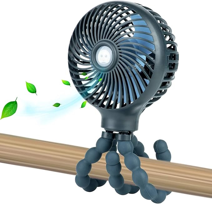 Mini Handheld Personal Portable Fan, Baby Stroller Fan, Car Seat Fan, Desk Fan, with Flexible Tri... | Amazon (US)