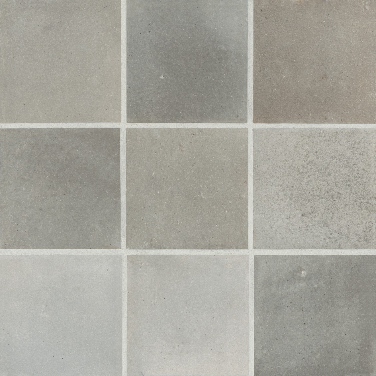 Celine 4" x 4" Matte Porcelain Floor & Wall Tile in Greige | Bedrosians Tile and Stone