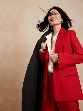 Sculpted-Fit Italian Wool Blazer | Banana Republic (US)