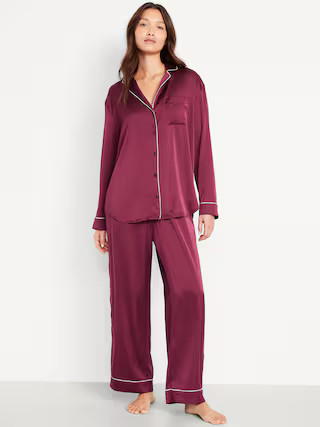 Satin Pajama Pant Set for Women | Old Navy (US)