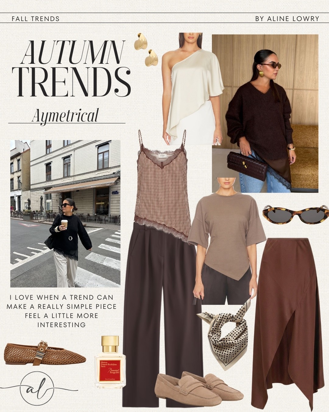 Fall 2026 trends - Asymmetrical Details 
Making a simple piece a lot more interesting. 
One shoulder necklines, angled hems, off center buttons and softly draped silhouettes.

#LTKSeasonal #LTKU #LTKootd