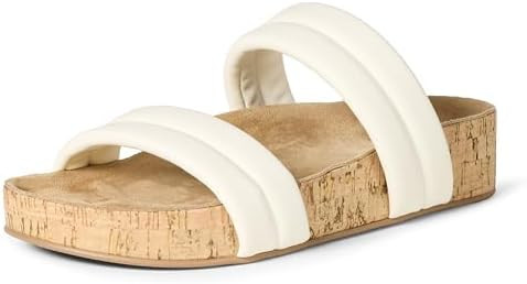 Amazon Essentials Women's Two Strap Slide Cork Sandals | Amazon (US)