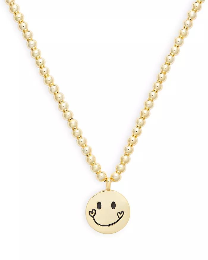 Smile Pendant Beaded Necklace, 16"-18" - 100% Exclusive | Bloomingdale's (US)