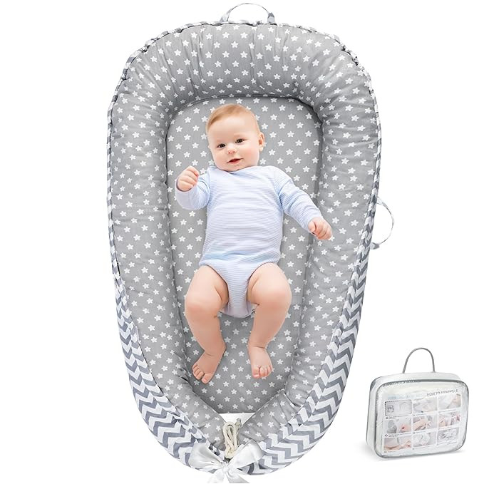 URMYWO Baby Lounger - Baby Lounger For Newborn, Breathable & Soft Baby Nest Cover Co Sleeping for... | Amazon (US)
