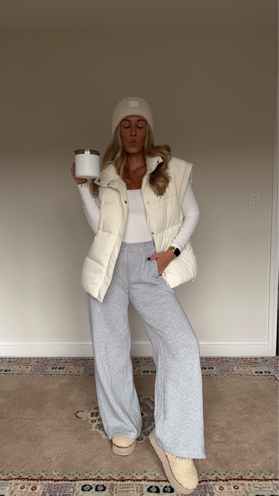 Thanksgiving loungewear 🤍🍂 the coziest look! Small in vest

Amazon find, lounge pants, puffer vest find, cozy wear, gift for her, fall style, winter style 

#LTKCyberWeek #LTKShoeCrush #LTKStyleTip