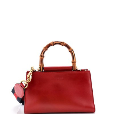 Gucci Nymphaea Top Handle Bag Leather Mini | eBay US