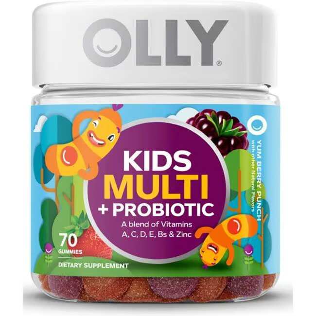 Olly Kids Multi + Probiotic Gummies - Yum Berry Punch Vitamin | 70 Gummies | Swanson