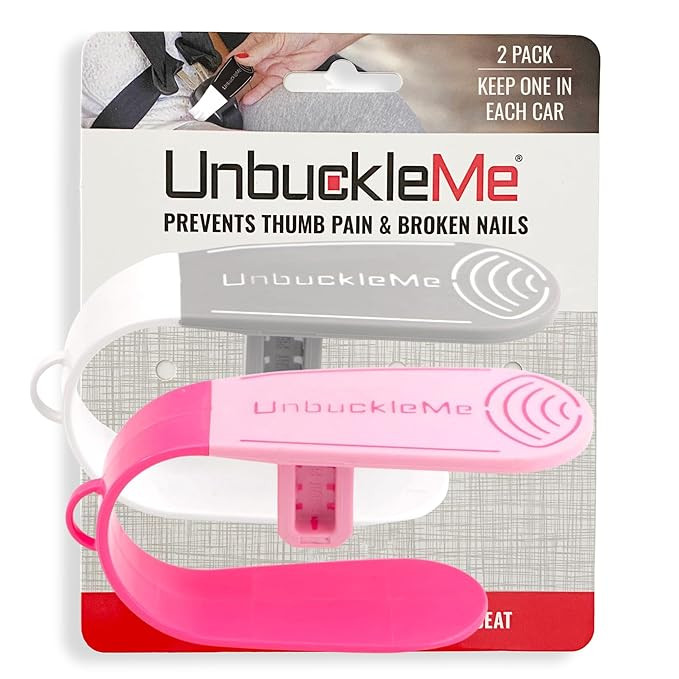 UnbuckleMe Car Seat Buckle Release Tool - Pink & Gray 2 Pack - Buy one for Each Car or Give One t... | Amazon (US)