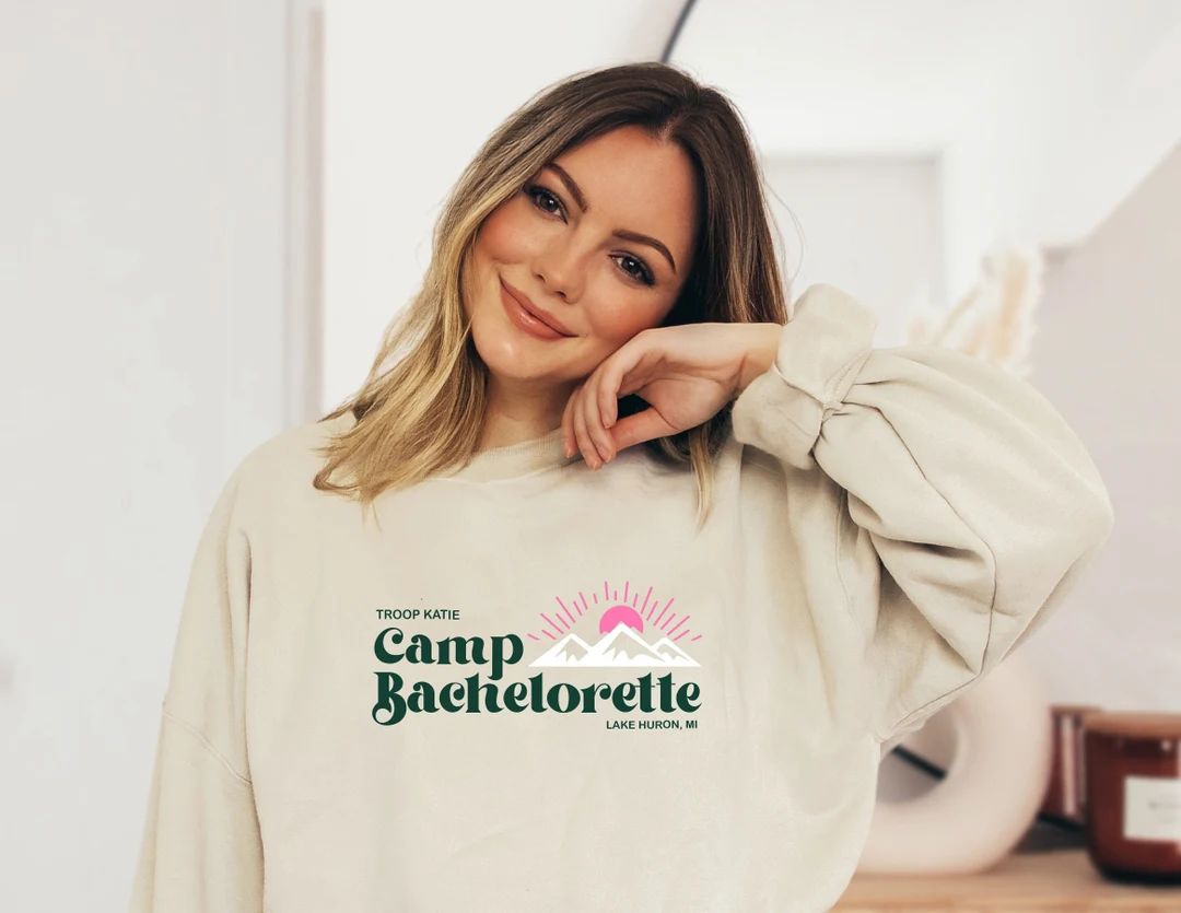 Camp Bachelorette Crewneck Sweatshirt, Camp Theme Bridesmaid Bachelorette Gifts 90s Y2K - Etsy | Etsy (US)