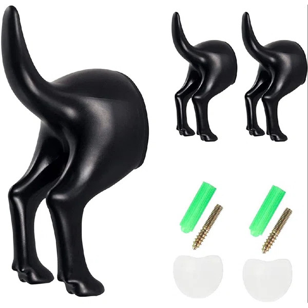 Tedmann 1.6'' Wide Wall Hook in Black | Wayfair North America