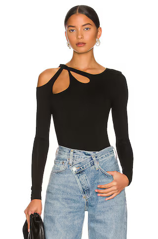 Yesenia Twist Bodysuit in Black | Revolve Clothing (Global)