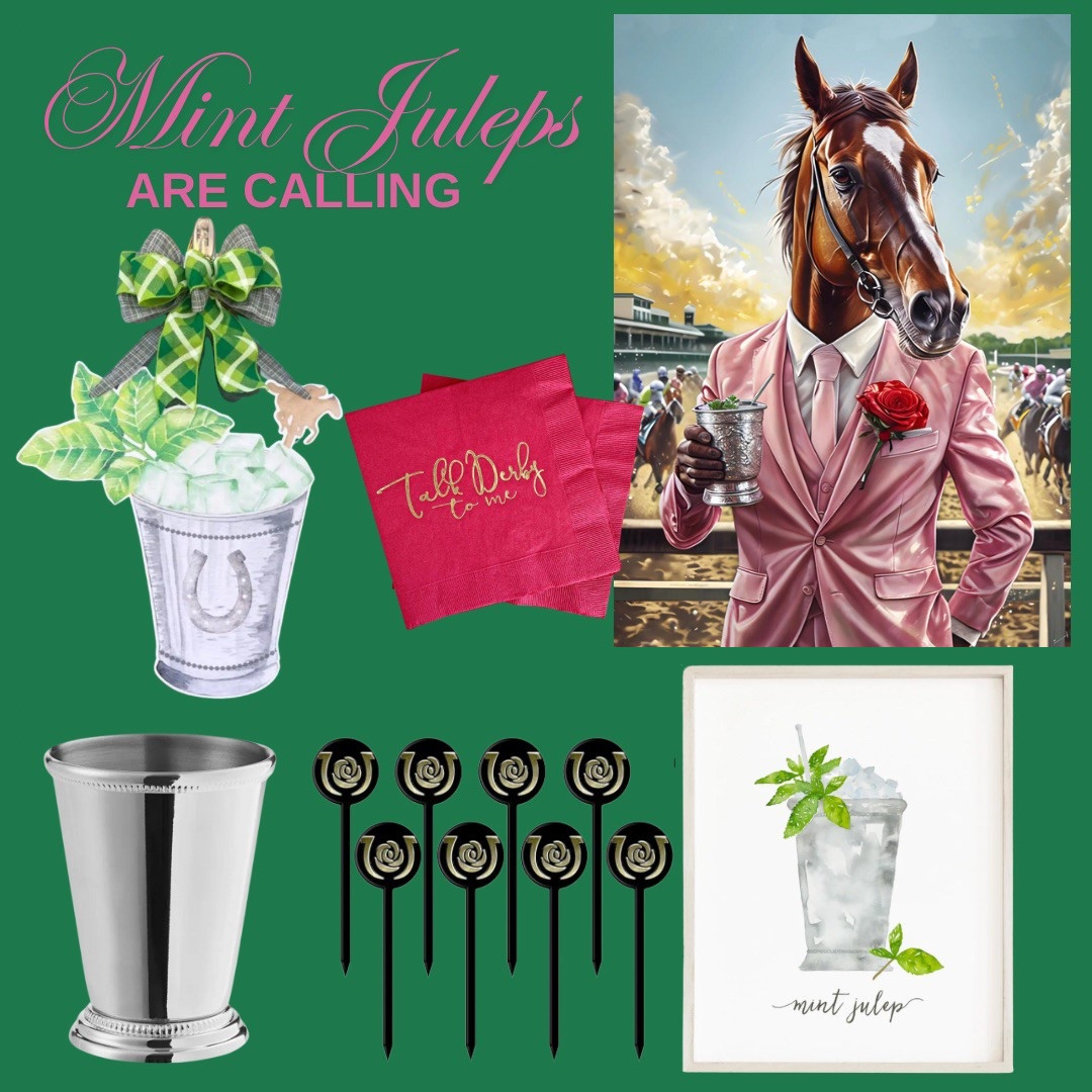 Mint Juleps Are Calling!
Saddle up for Derby Day with the ultimate mint julep moment! From festive stirrers and silver cups to cheeky napkins and race-day-ready decor, these picks will have your celebration looking as fresh as the cocktails. Perfect for hosting or just sipping in style.
Shop my Kentucky Derby bar cart faves now on LTK!

#LTKParties #LTKSeasonal #LTKHome