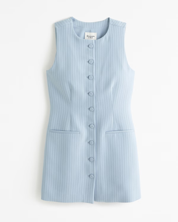 Women's The A&F Mia High-Neck Vest Mini Dress | Women's New Arrivals | Abercrombie.com | Abercrombie & Fitch (US)