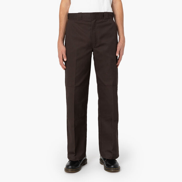 Loose Fit Double Knee Work Pants, Dark Brown | Dickies