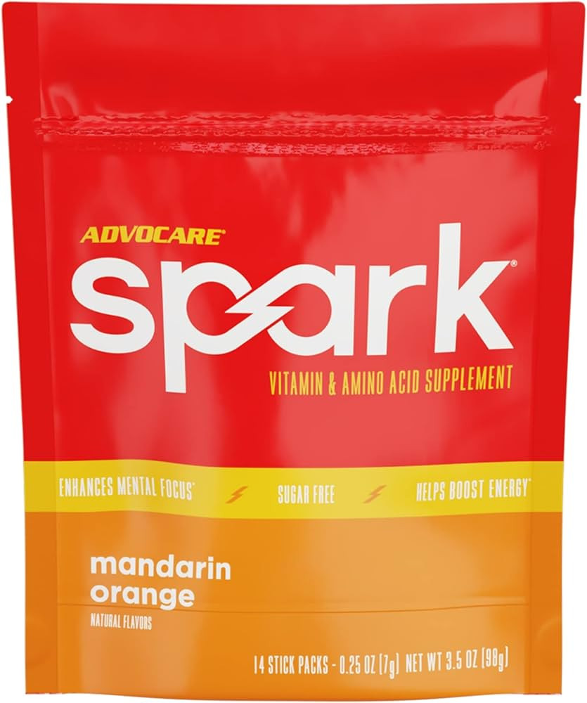 AdvoCare Spark Vitamin & Amino Acid Supplement - Focus and Energy Drink Mix - Mandarin Orange - 1... | Amazon (US)