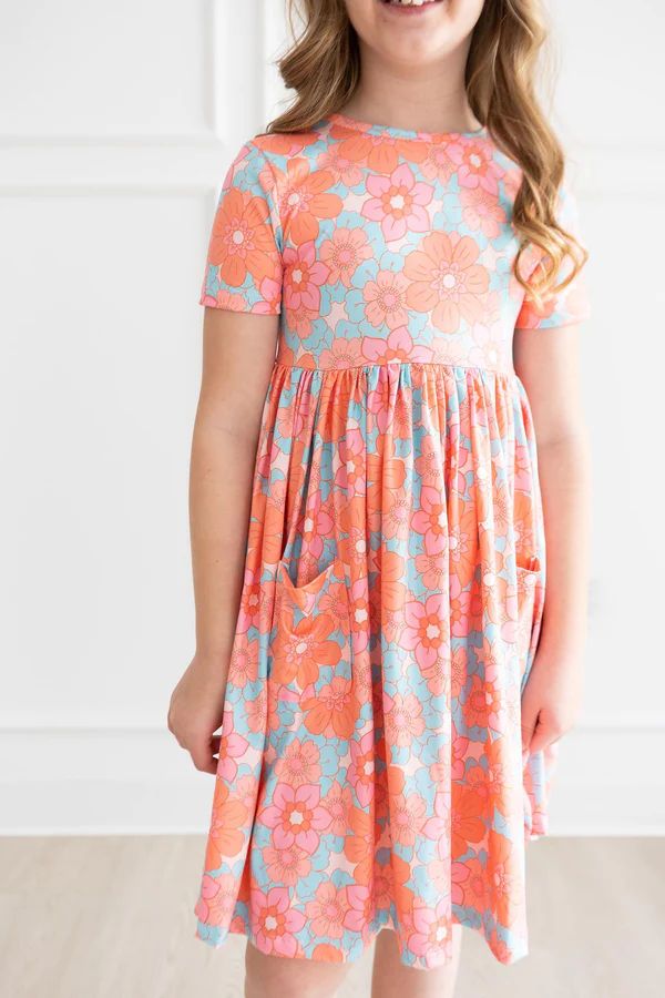 Sweet Gardenias S/S Pocket Twirl Dress | Mila and Rose