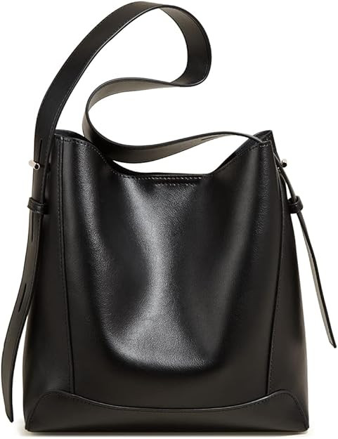 Bucket Hobo Bags for Women Leather Purse Handbag Lady Designer Tote Large Shoulder Bag for Women | Amazon (US)