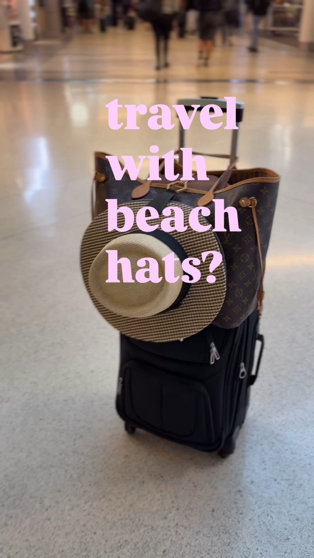 Easiest solution to clip beach hats to a tote and travel with them on vacation.  Strong magnets hold the brim and can even hold two hats! #summervacation #beachhat

#LTKOver40 #LTKTravel