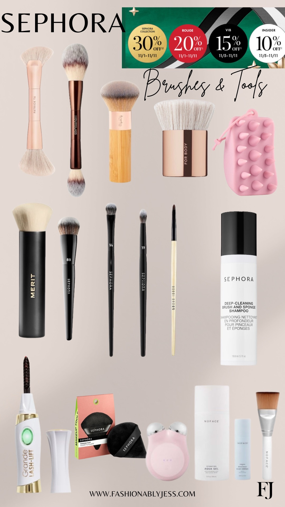 Great Sephora brushes and tools for stocking stuffers 🎄✨🎁

#LTKStyleTip #LTKOver40 #LTKBeauty