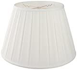 Royal Designs Empire Side Pleat Basic Lamp Shade, White, 10.5 x 16 x 11 (DBS-724-16WH) | Amazon (US)