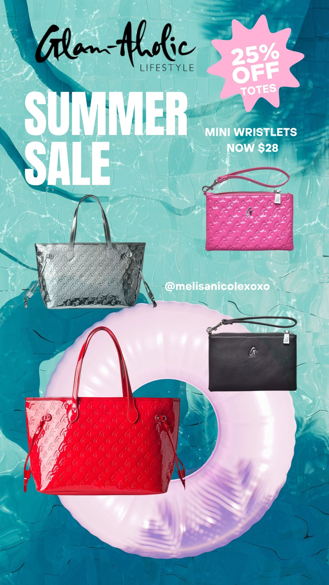 🚨Last day for @GlamAholic Summer Sale 🚨Get your tote and/or wristlet now before the sale ends. 25% off totes and wristlets are $28.

#LTKSaleAlert #LTKootd #LTKTravel
