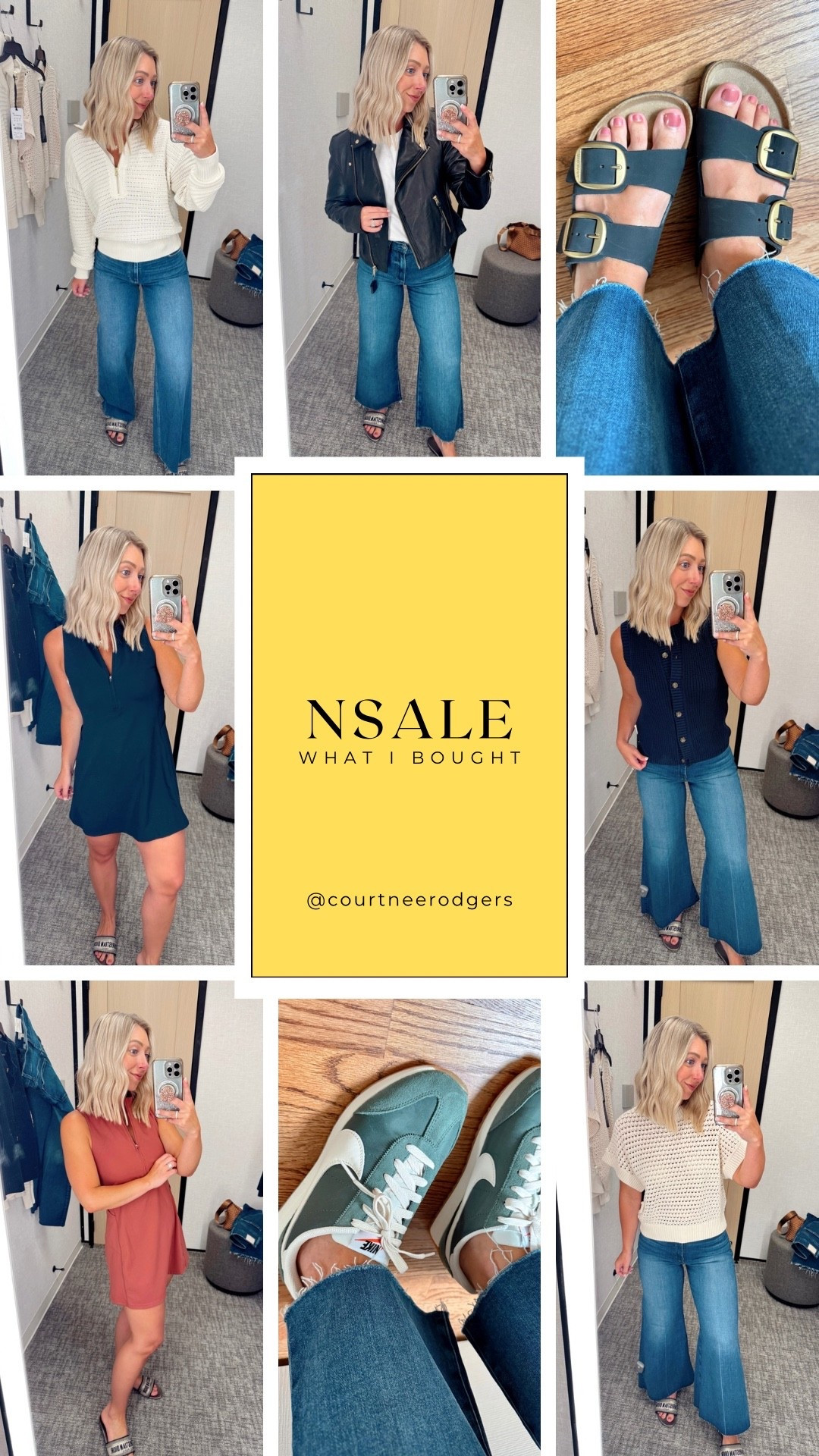 Nordstrom Anniversary Sale! Shop everything I bought/tried on in the NSALE tab in my LTK! ❤️ Sizing for everything in the caption!

-Jeans size 27 (TTS)
-crochet white sweaters (XS)
-navy sleeveless sweater (XS)
-active dress (all 3 colors—medium, runs small)
-sneakers TTS (7.5)
-Birkenstocks (7/7.5)
-all saints leather jacket (runs small, size US6)

NSALE, Nordstrom anniversary sale


#LTKShoeCrush #LTKFindsUnder100 #LTKSaleAlert