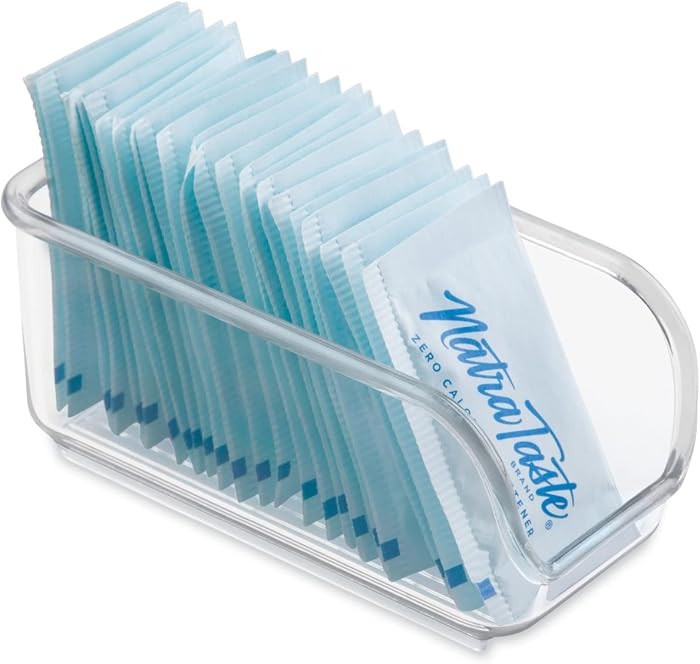 iDesign BPA-Free Plastic Sugar Packet Holder and Organizer, The Linus Collection - 2.25" x 4.5" x... | Amazon (US)