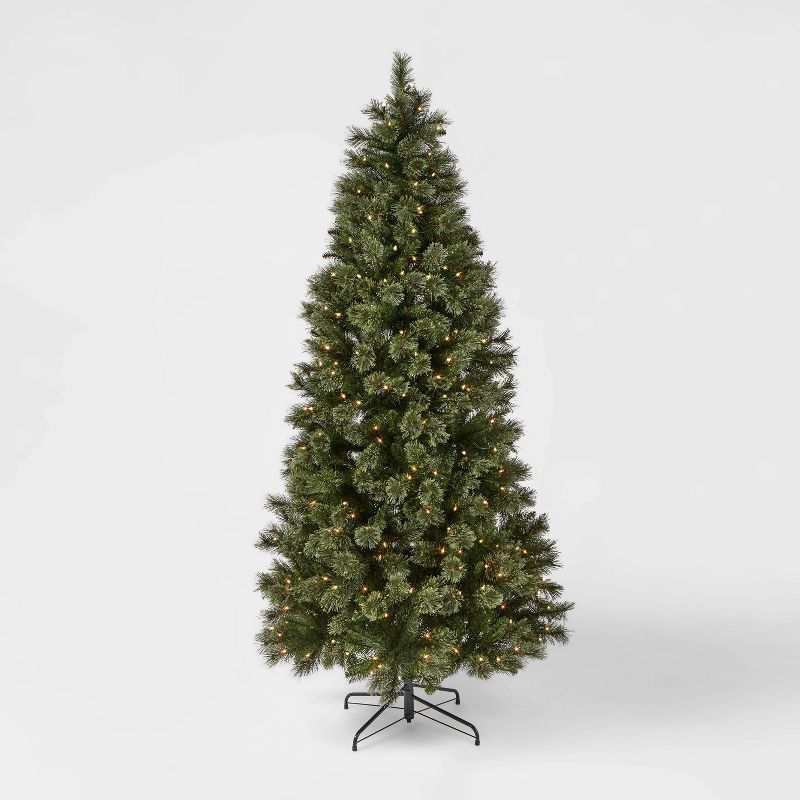 7ft Pre-Lit Cashmere Artificial Christmas Tree Clear Lights - Wondershop&#8482; | Target