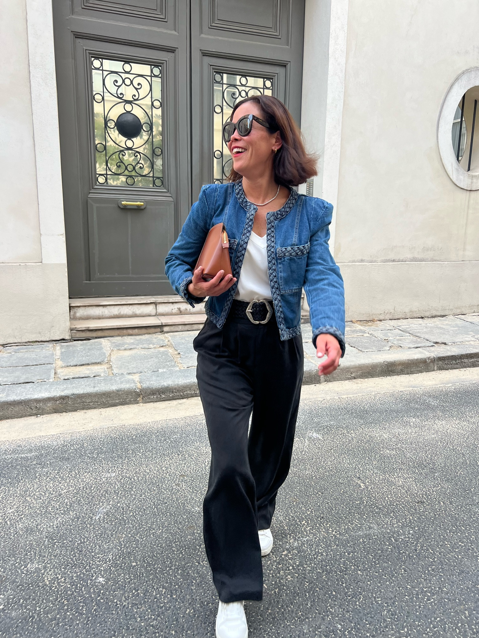 French Girl 
Paris Outfit
Veronica Beard Jacket- wearing size 6
Cuyana Silk Cami- wearing small
Reformation Mason Pant Black- wearing size 6 petite.
bash belt- size 75
Axel Arigato Sneakers- true to size 


#LTKtravel #LTKstyletip