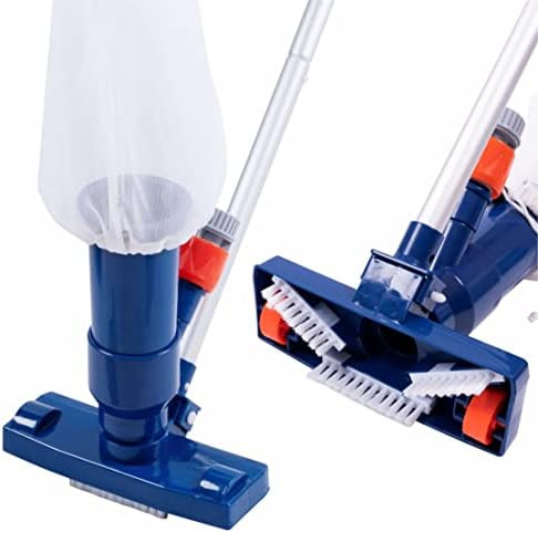 Upgrade Swimming Pool Spa Jet Vacuum Cleaner with Brush & 57" Pole,for Above Ground / Inflatable Poo | Amazon (US)