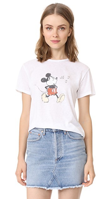 Whistling Mickey Crew Neck Tee | Shopbop
