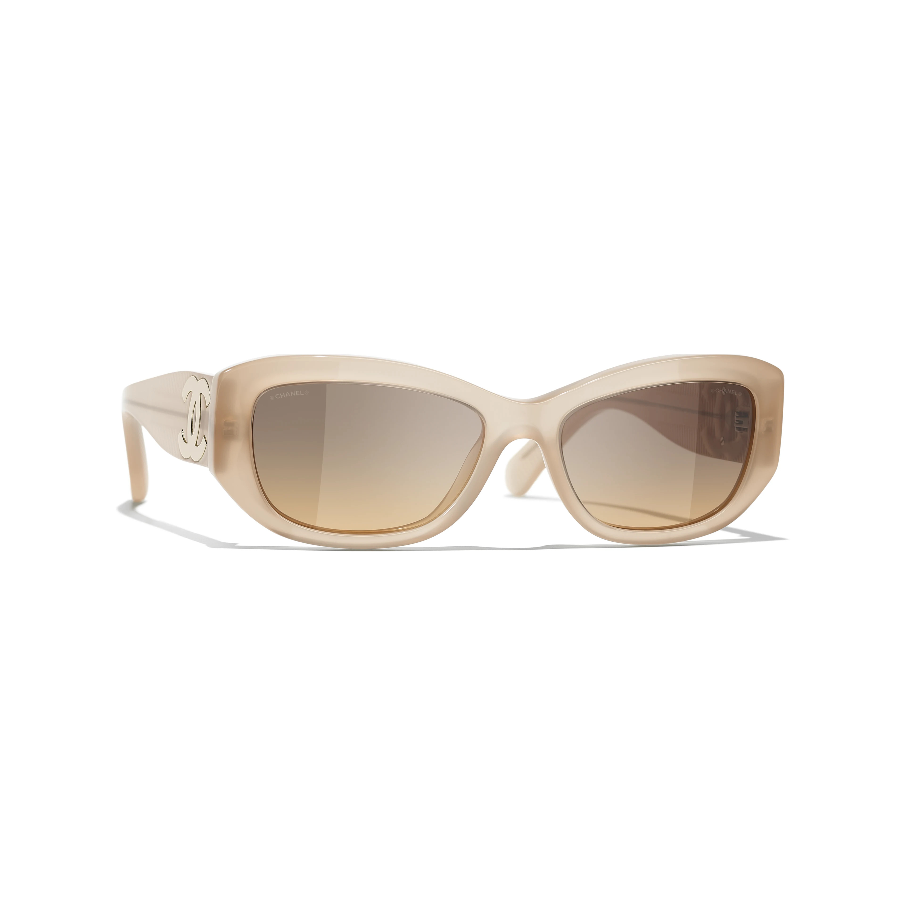 Sunglasses: Rectangle Sunglasses, acetate — Fashion | CHANEL | Chanel, Inc. (US)