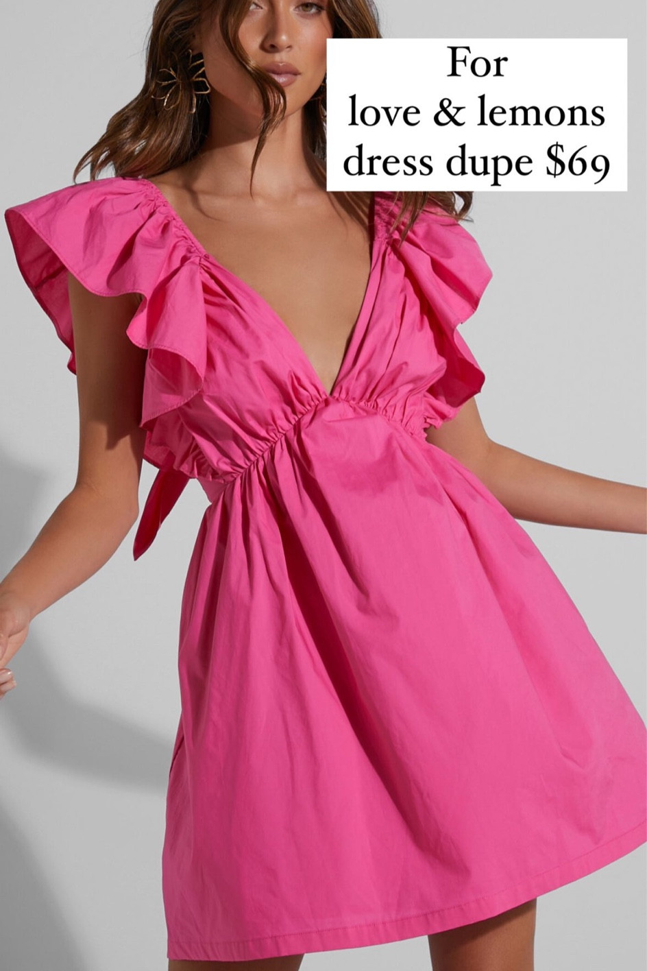 Dress dupe for the clementine mini dress pink for love & lemons!

#LTKunder100 #LTKFind #LTKSeasonal