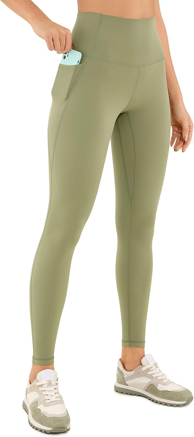 CRZ YOGA Womens Butterluxe Workout Leggings 25" / 28'' - High Waisted Gym Yoga Pants with Pockets... | Amazon (US)