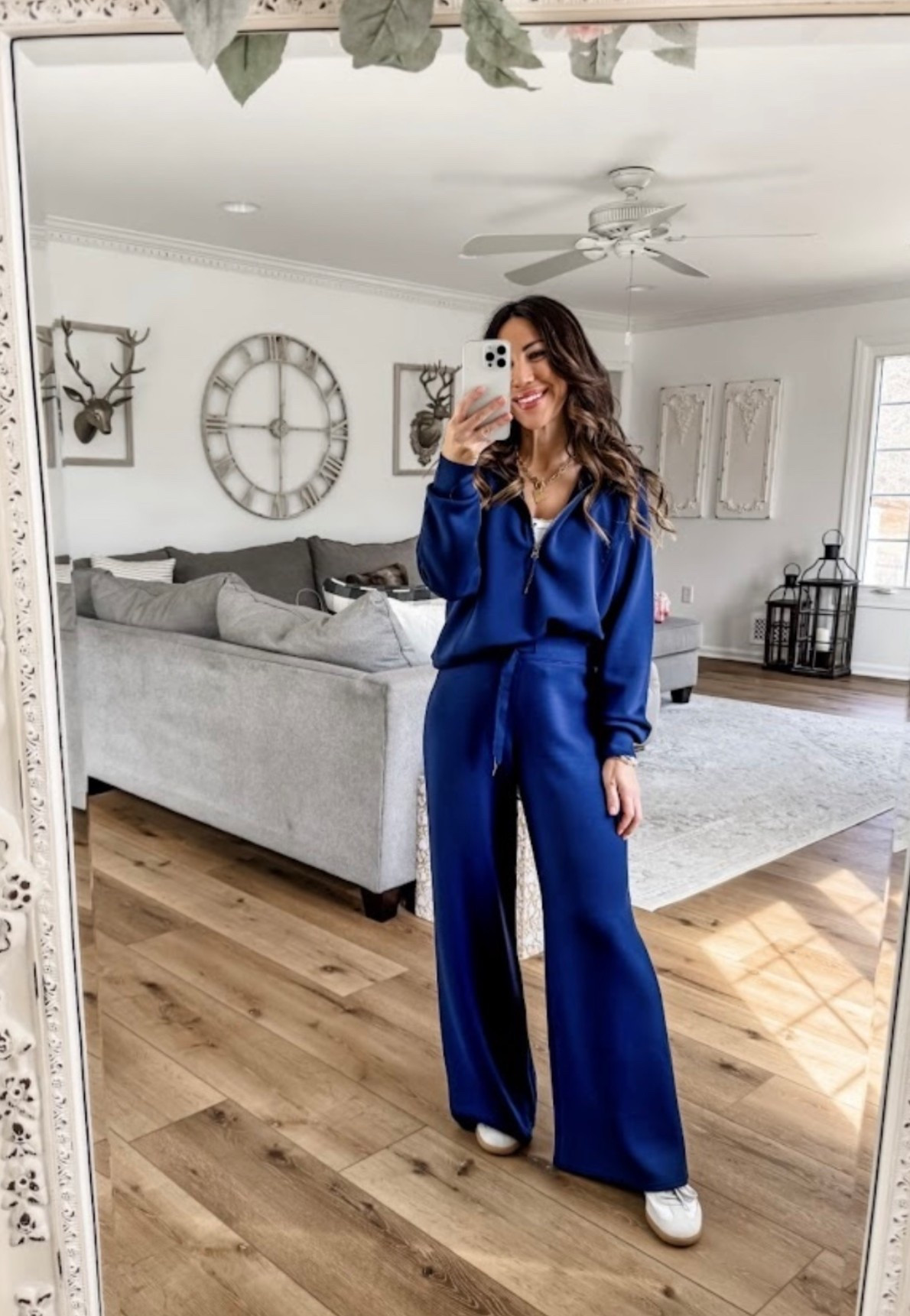 Spanx sale. Wide leg pants, small petite, small top. Travel outfit. Entire set is on sale plus an extra 15% off when you buy both pieces.

#LTKFindsUnder100 #LTKTravel #LTKSaleAlert