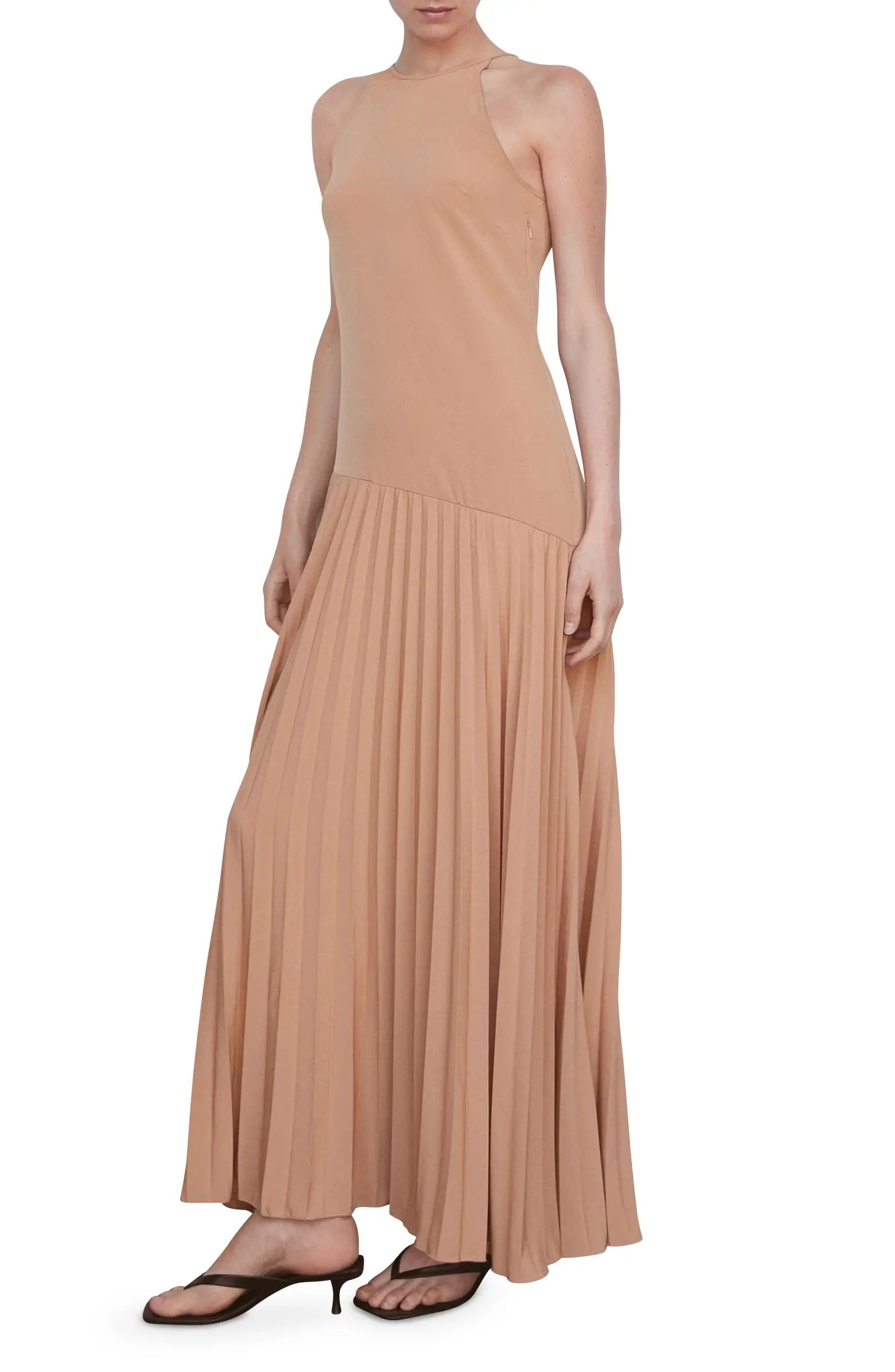 Pleat Skirt Sleeveless Dress | Nordstrom